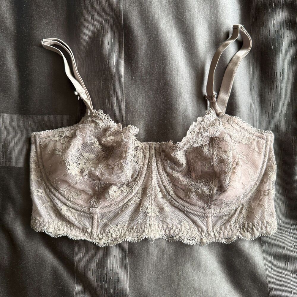VICTORIA'S SECRET Gray Very Sexy Boho Unlined Push Up Without Padding Bra 36DD